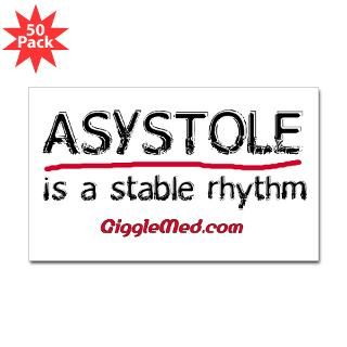 asystole 2 rectangle sticker 50 pk $ 127 00