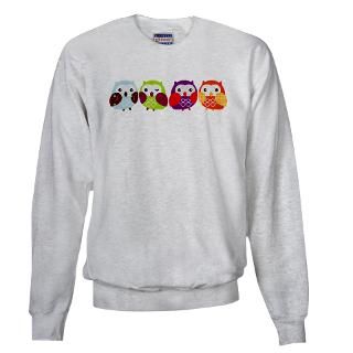 Colorful Owls 1 Kids Sweatshirt