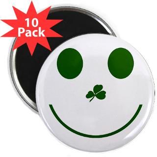 Irish Smiley Face 2.25 Magnet (10 pack)
