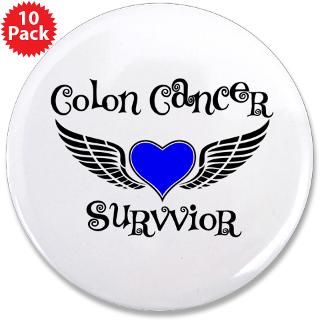 Colon Cancer Survivor Wings  Shirts 4 Cancer Awareness Apparel