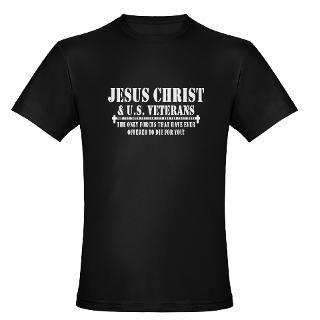 Jesus & Veterans Mens Fitted T Shirt (dark)