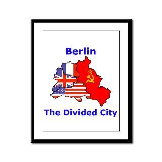 Berlin The Divided City Framed Panel Print