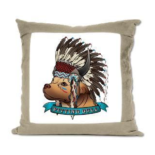 Bull Gifts  Bull Home Decor  Pitting Bull Suede Pillow
