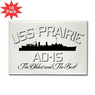 USS Prairie AD 15 Rectangle Magnet (10 pack)