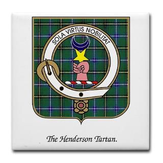 Henderson Clan Badge Drink Coasters  Buy Henderson Clan Badge