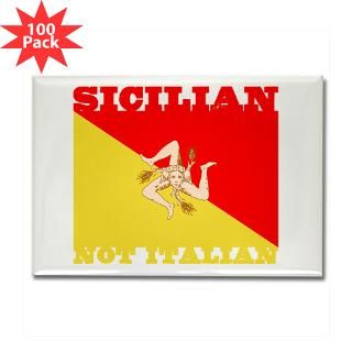 sicilian not italian w flag rectangle magnet 100 $ 164 99