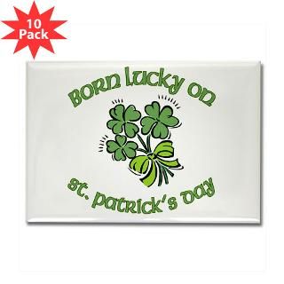 BORN LUCKY on ST. PATS Day Gifts  Scarebaby Design