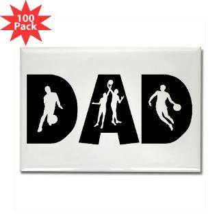 basketball dad rectangle magnet 100 pack $ 189 99