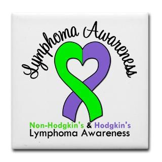 Lymphoma Awareness Violet and Lime Ribbon T Shirts : Hope & Dream
