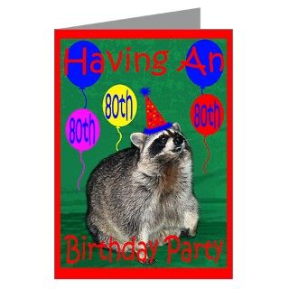 Party Greeting Cards  Invitation to 80th Birthday Party Greeting Card