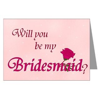  Bridal Greeting Cards  Will You Be My Bridesmaid Invitation Cards