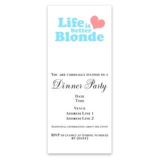 Life is better Blonde Invitations by Admin_CP583469