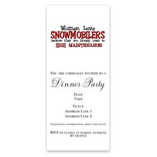 Women Love Snowmobilers Invitations by Admin_CP2815820