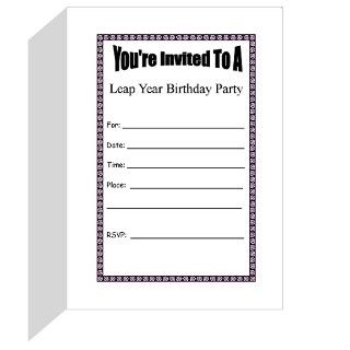 Years Greeting Cards  Leap Year Birthday Party Invitation (Pk of 10
