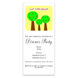 Save Trees Recycle Badge Invitations by Admin_CP4076669  507067235