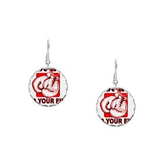 Arts Gifts  Arts Jewelry  BOXING GLOVES Earring Circle Charm