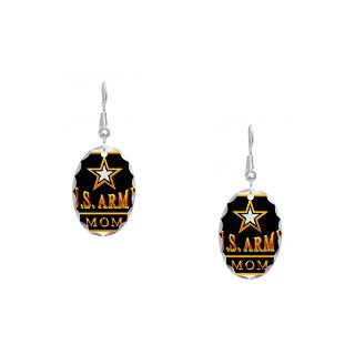 Army Mom Gifts  Army Mom Jewelry  Army Mom Earring Oval Charm
