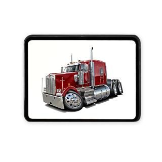 Kenworth W900 Maroon Truck Rectangular Hitch Cover for