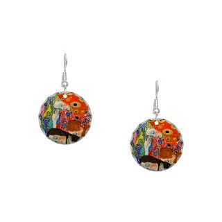 Abstract Gifts  Abstract Jewelry  Klimt   Hope II Earring Circle