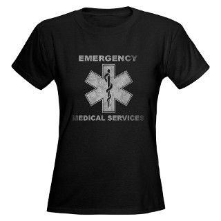 911 Gifts  911 T shirts  Emergency Medical Services Womens Dark T