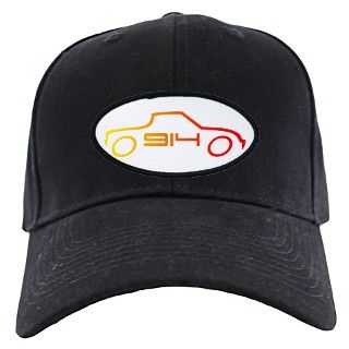 914 Gifts  914 Hats & Caps  914Outline in Flame Colors   Black Cap