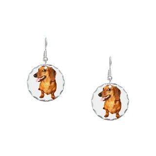 Animals Gifts  Animals Jewelry  Pet My Wiener Earring Circle Charm
