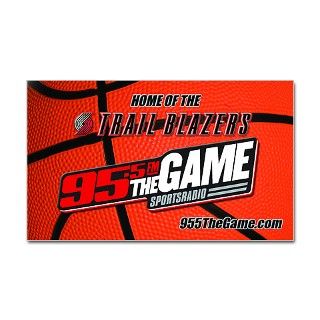 Gifts > Bumper Stickers > 95.5 The Game Trail Blazers Rectangle
