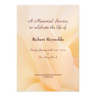 Memorial Service Announcement