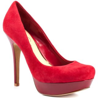 Jessica Simpsons Red Given   Crimson Red Suede for 79.99