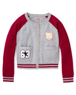 Couture Girls Preppy Letterman Sweater   Sizes 7 14