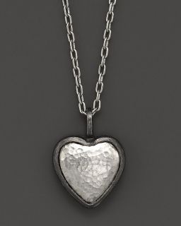 Gurhan Sterling Silver Amulet Heart Necklace, 16 18