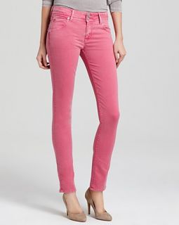 Hudson Jeans   Collin Mid Rise Skinny in Suede Rose