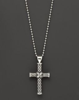 Lagos Sterling Silver Cross Necklace, 34