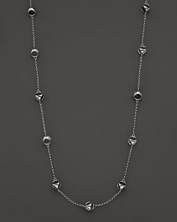 Silver And Black Onyx Triadra Icon Necklace, 42