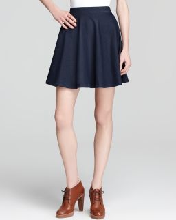 aqua skirt knit denim skater price $ 58 00 color indigo size select