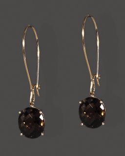 Smoky Quartz Earrings In 14K Rose Gold