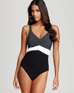 one piece swimsuit price $ 118 00 color black gray size select size