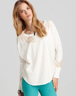 free people pullover embellished cozy price $ 98 00 color snow white