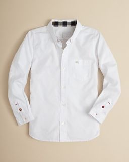 Burberry Boys’ Long Sleeve Oxford Shirt – Sizes 8 14