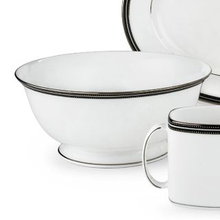 serving bowl price $ 145 00 color white w black band border plat trim