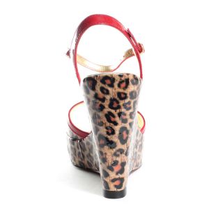 Icon Wedge   Red Cheetah, Paris Hilton, $40.00
