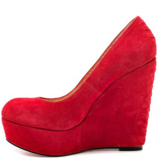 Betsey Johnsons Red Reily   Red Suede for 129.99