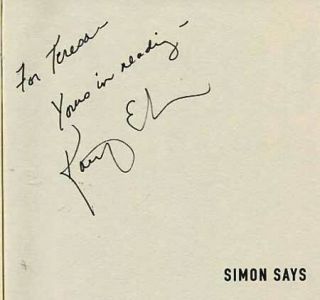 simon says by kathryn eastburn inscribed and signed by the author on