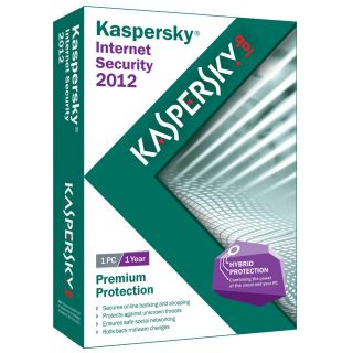 New Kaspersky Internet Security 2012 Retail Box Antivirus Free Upgrade