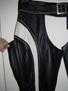 New Harley Davidson Tempest Leather Chaps 97095 09 Womens Size 1W