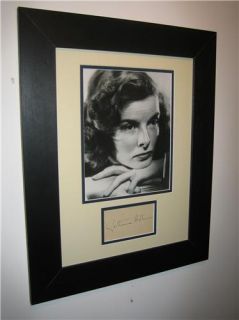 Katharine Hepburn RARE Signed Autograph The African Queen Aftal Dealer