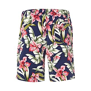 £ 28 00 howick multi coloured hibiscus print swim short