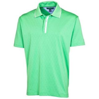 New Tommy Hilfiger Golf Mens Lisbon Solid Polo Shirt   Shamrock or