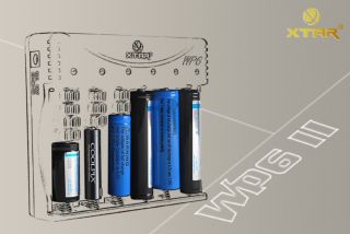 The WP6II is XTARs top of the range 6 Channel Li ion Battery Charger