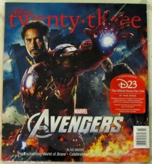 Disney Twenty Three 23 Summer 2012 Marvel Avengers Iron Man Cover NIP